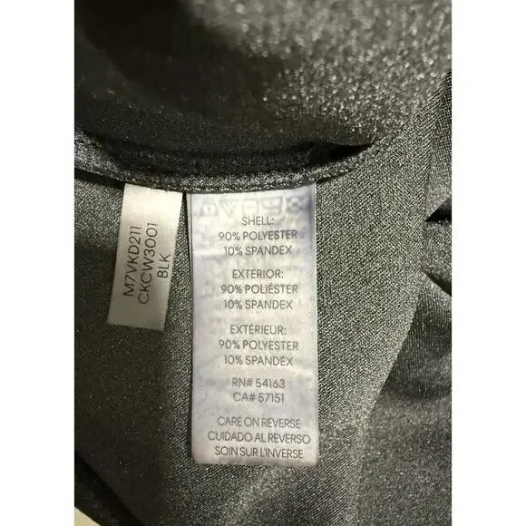 Calvin Klein Women's Black Pant size large Pull-On Faux Suede Slim Fit Stretch! - Picture 8 of 8